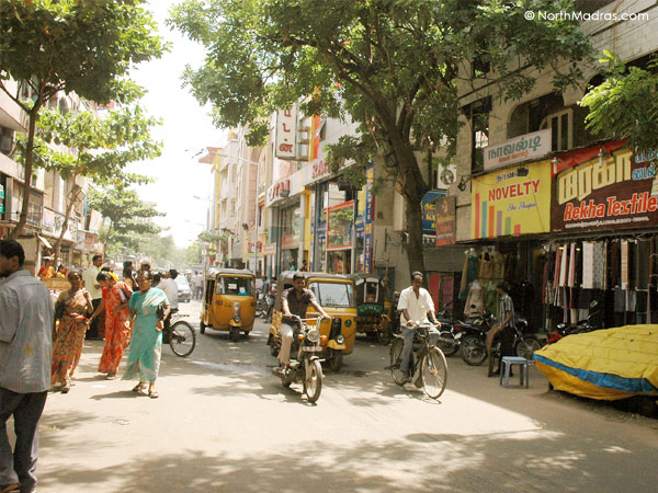 GA road is a textile hub for Madras. There are lot of production units and textile processing unit out here. Many textile clothes are being sent to T.Nagar from these place only. GA Road can be said as the pioneer of textile market well before T.Nagar and the Purasaiwakkam.