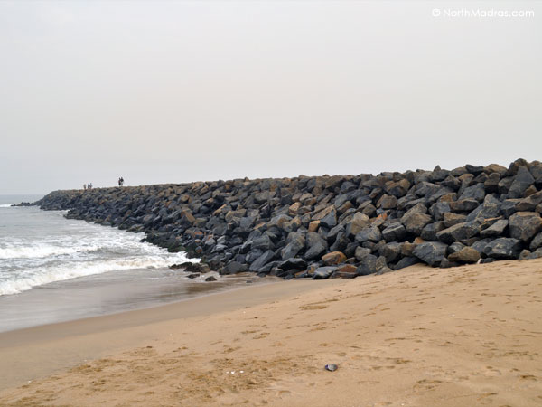Once the path was build inside the sea there are small beach which forms naturally at the junction of the coast